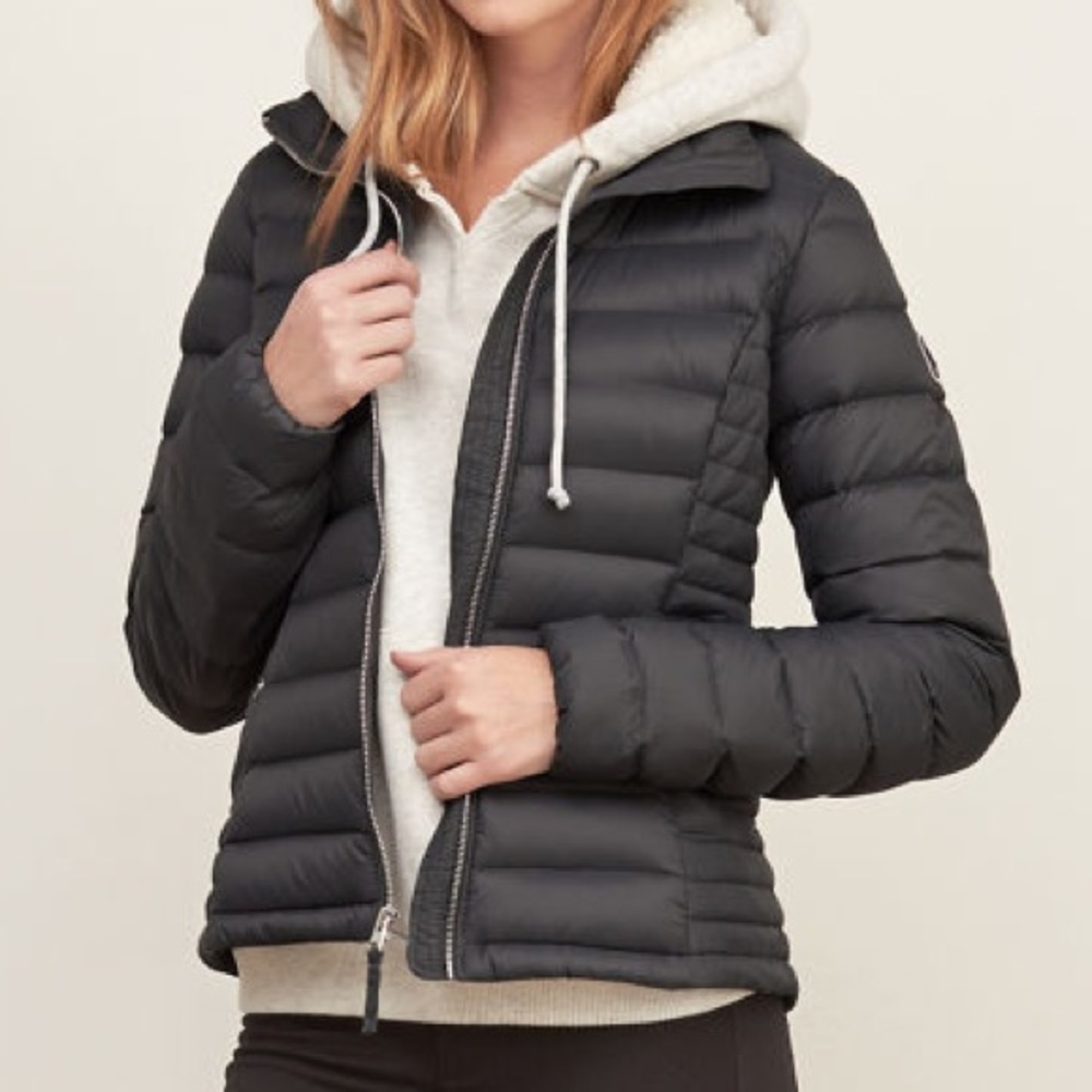 puffer jacket with hood